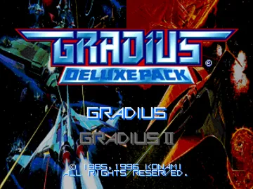 Gradius Deluxe Pack (JP) screen shot title